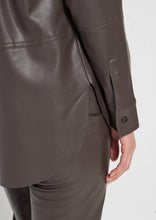 Load image into Gallery viewer, Amara Vegan Leather Overshirt