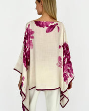 Load image into Gallery viewer, Ortensia Printed Cashmere Poncho