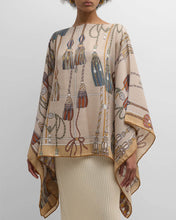 Load image into Gallery viewer, Remini Cashmere Printed Poncho