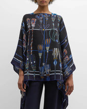 Load image into Gallery viewer, Remini Cashmere Printed Poncho