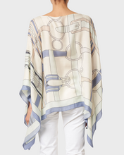 Load image into Gallery viewer, Siena Saddle Cashmere Printed Poncho
