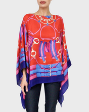Load image into Gallery viewer, Stirrups Cashmere Printed Poncho

