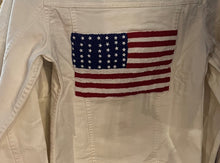Load image into Gallery viewer, American Flag Denim Jacket