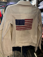 Load image into Gallery viewer, American Flag Denim Jacket