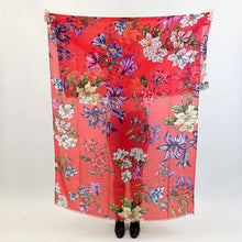 Load image into Gallery viewer, Floral Cashmere Scarf