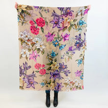Load image into Gallery viewer, Floral Cashmere Scarf