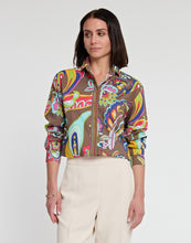 Load image into Gallery viewer, Halsey Long Sleeve Bali-Print Shirt
