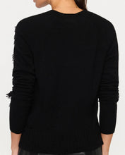 Load image into Gallery viewer, Jolie Fringe Vee Cashmere Sweater
