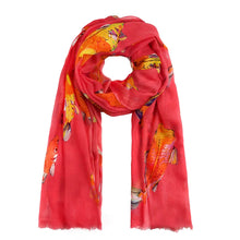Load image into Gallery viewer, Koi Handprinted Cashmere Scarf
