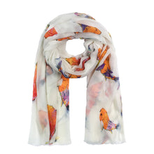Load image into Gallery viewer, Koi Handprinted Cashmere Scarf