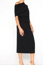 Load image into Gallery viewer, Lori Off Shoulder Sleeveless Cashmere Dress