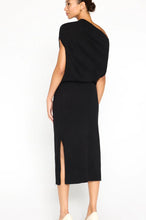 Load image into Gallery viewer, Lori Off Shoulder Sleeveless Cashmere Dress
