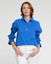 Load image into Gallery viewer, Marissa Bracelet Sleeve Woven/Knit Top