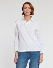 Load image into Gallery viewer, Marissa Bracelet Sleeve Woven/Knit Top