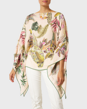 Load image into Gallery viewer, Cashmere Printed Poncho Pink Birds