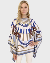 Load image into Gallery viewer, Firenze Silk Printed Poncho
