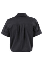 Load image into Gallery viewer, Alli Silky Poplin Twist-Hem Top