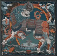 Load image into Gallery viewer, The Snow Lion Scarf by Sabina Savage