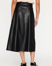 Load image into Gallery viewer, Teagan Vegan Leather Belted Skirt