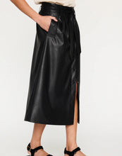 Load image into Gallery viewer, Teagan Vegan Leather Belted Skirt