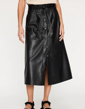 Load image into Gallery viewer, Teagan Vegan Leather Belted Skirt