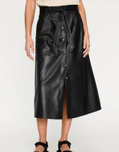 Load image into Gallery viewer, Teagan Vegan Leather Belted Skirt
