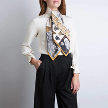 Load image into Gallery viewer, Texas Stallion Silk Twill Scarf