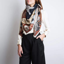 Load image into Gallery viewer, Texas Stallion Wool Silk Scarf