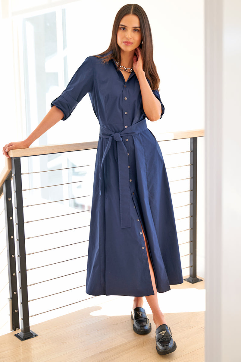 Laine Tie-Front Dress Weathercloth Laine Tie-Front Dress Weathercloth