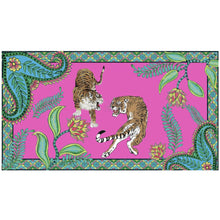 Load image into Gallery viewer, Tiger & Jungle Handprinted Cashmere Scarf