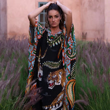 Load image into Gallery viewer, Tiger & Jungle Silk Tunic