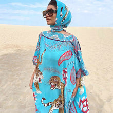 Load image into Gallery viewer, Tiger & Jungle Silk Tunic