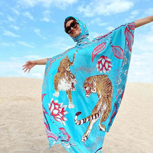Load image into Gallery viewer, Tiger & Jungle Silk Tunic