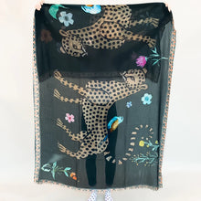 Load image into Gallery viewer, Venice Leopard Handprinted Cashmere Scarf