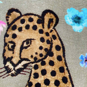 Venice Leopard Handprinted Cashmere Scarf