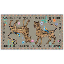 Load image into Gallery viewer, Venice Leopard Handprinted Cashmere Scarf