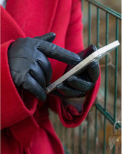 Load image into Gallery viewer, Women's Cashmere Lined Touchscreen Leather Gloves