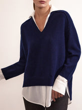 Load image into Gallery viewer, Looker Layered V-Neck Sweater