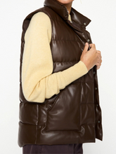 Load image into Gallery viewer, Anders Vegan Leather Down Vest