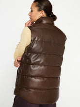 Load image into Gallery viewer, Anders Vegan Leather Down Vest
