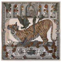 Load image into Gallery viewer, Tiger Trap Silk Twill Scarf