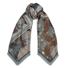 Load image into Gallery viewer, Tiger Trap Silk Twill Scarf