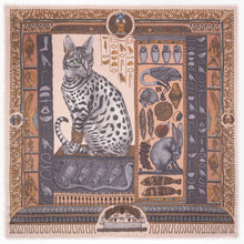 Load image into Gallery viewer, Bastet's Bounty Wool Silk Scarf