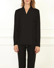Load image into Gallery viewer, Donna Long Sleeve Wing Collar "T" Shirt