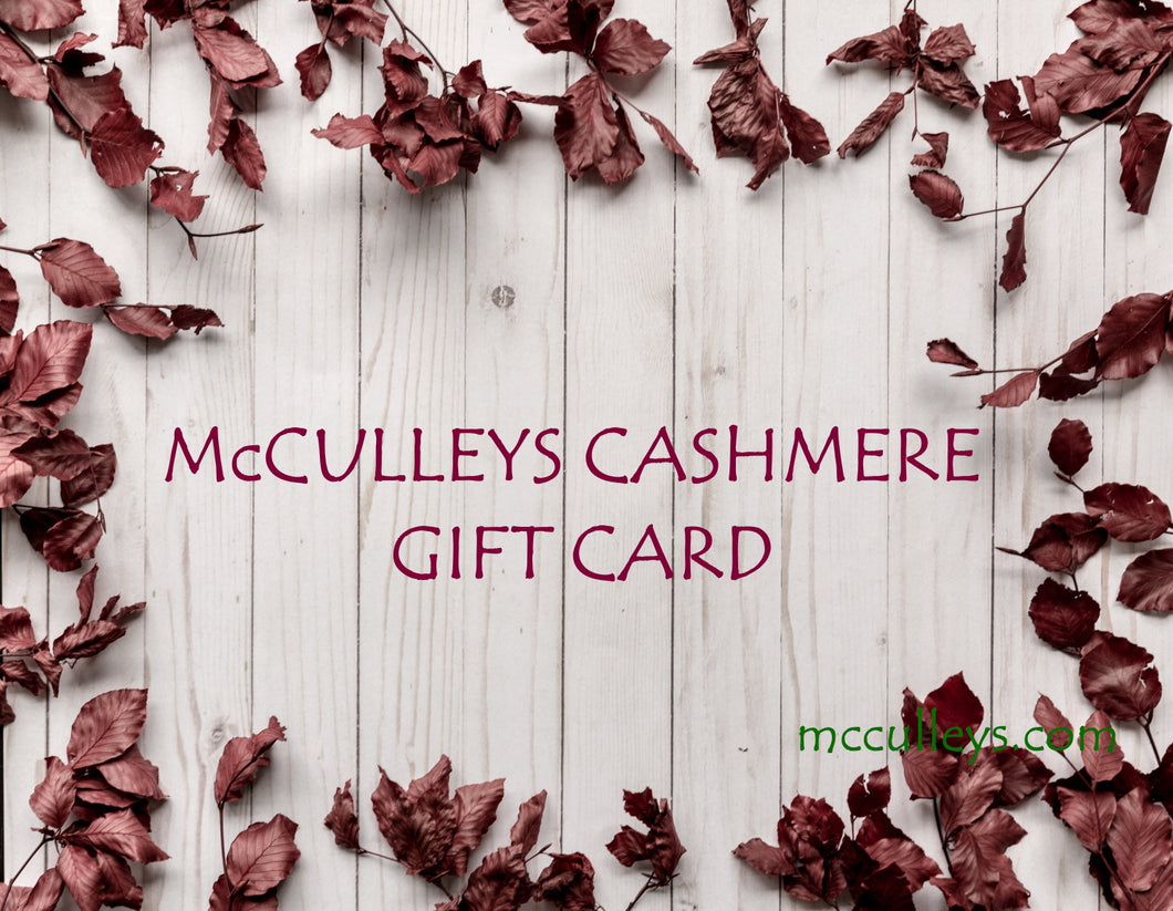 McCulleys of Highlands Gift Card