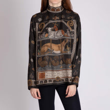 Load image into Gallery viewer, The Faithful Lamb High Neck Silk Top