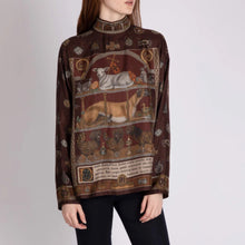 Load image into Gallery viewer, The Faithful Lamb High Neck Silk Top
