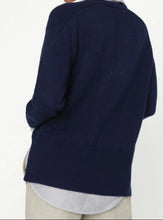 Load image into Gallery viewer, Looker Layered V-Neck Sweater Stripe