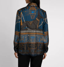 Load image into Gallery viewer, Ode to Anubis Silk Twill Oxford Shirt