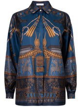 Load image into Gallery viewer, Ode to Anubis Silk Twill Oxford Shirt
